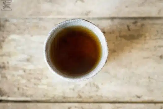 Herbata czarna Sweet Black organiczna, napar w czarce