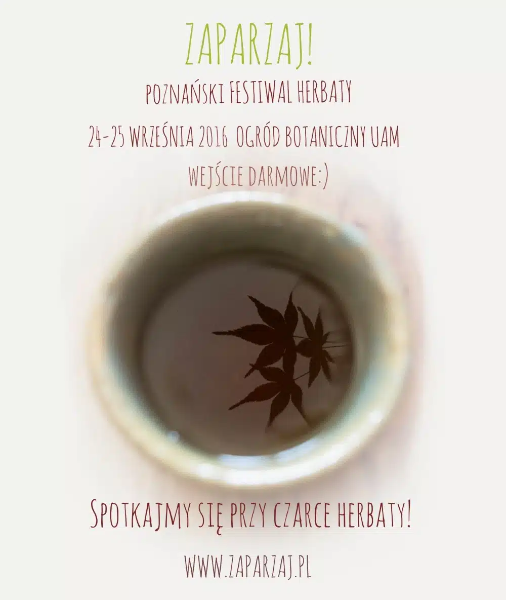 Poznański Festiwal Herbaty Zaparzaj! Plakat