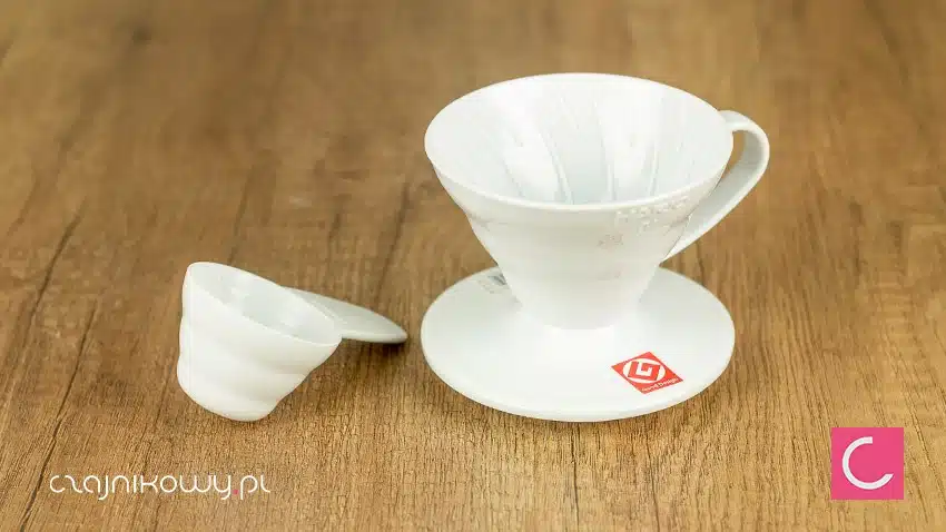 Dripper do kawy Hario V60-01 plastikowy biały