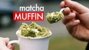 Przepis na babeczki z zieloną herbatą Matcha z mikrofalówki w 3 minuty