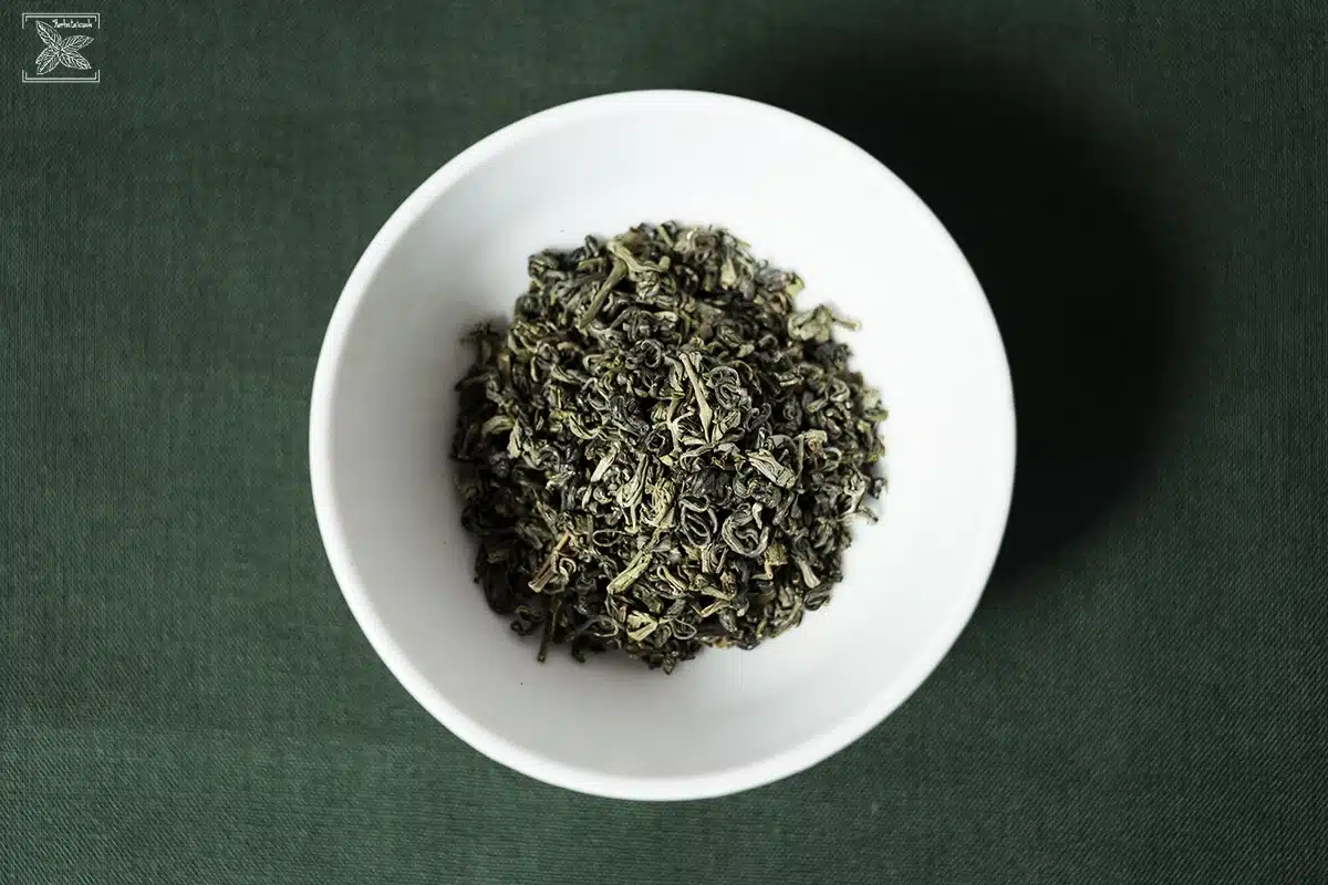 Herbata zielona oolong Haicha, parzenie, opinie: liście/susz