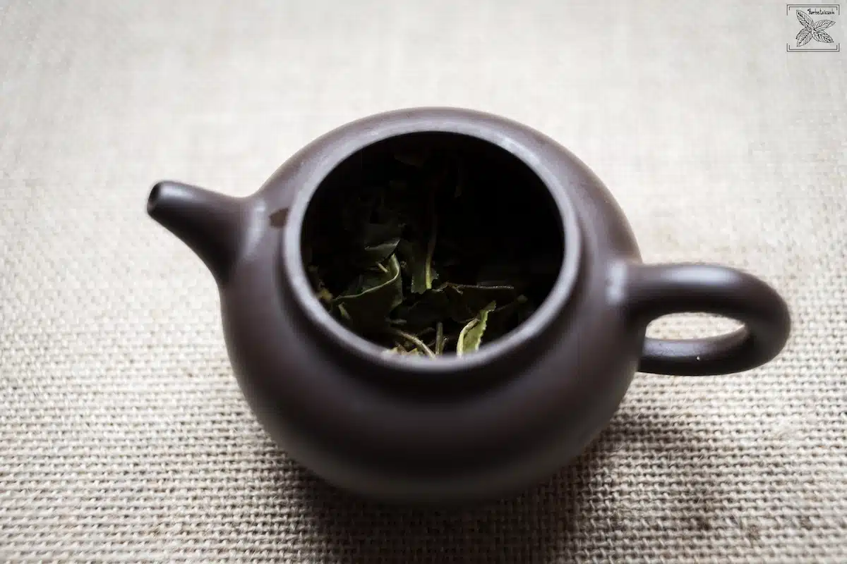 Herbata Darjeeling Orange Valley 2018, czajnik po parzeniu