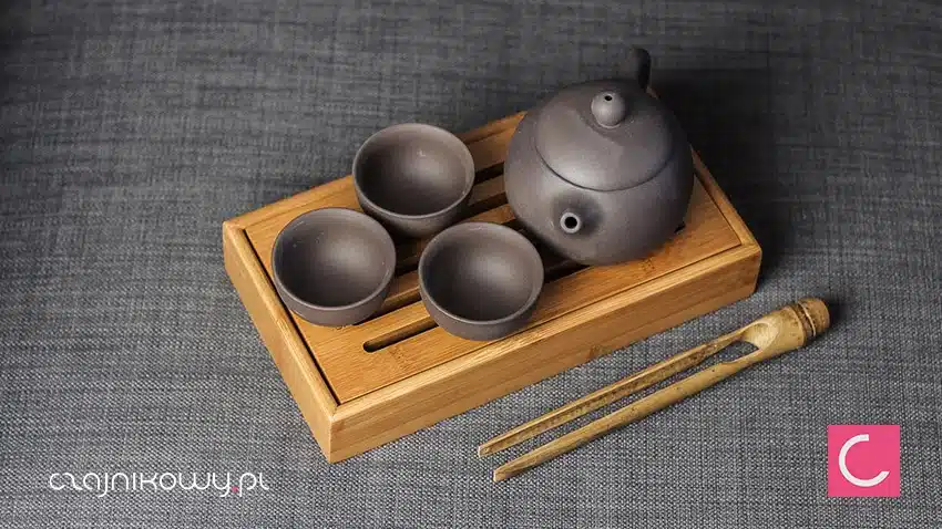 Podręczny zestaw do parzenia herbaty Zeng: chapan, czajnik, czarki