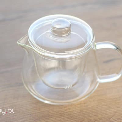 Szklany czajnik do parzenia herbaty z sitkiem 450ml
