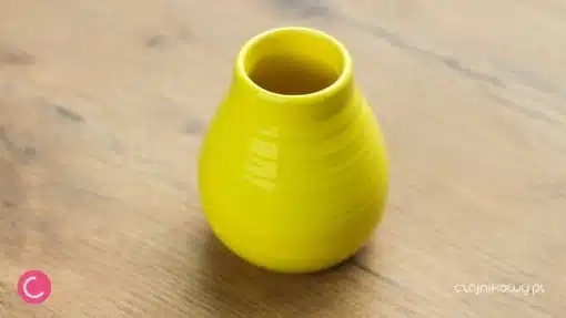 Matero do Yerba mate ceramiczne żółte 350ml