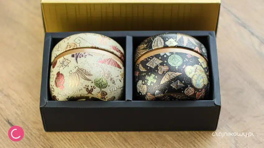 Zestaw japońskich puszek do herbaty Matcha Takato