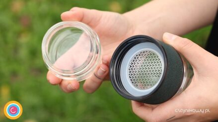 Podróżny zaparzacz do herbaty dla aktywnych 275ml - zbiornik na liście