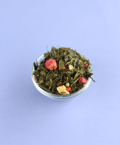 Herbata zielona truskawkowa z pieprzem 50g