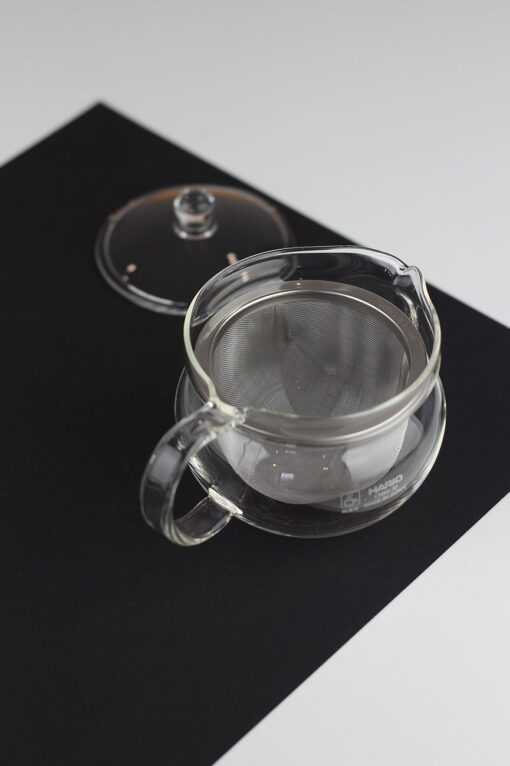 Czajnik szklany do herbaty Hario z ogromnym sitkiem 300ml