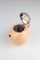 Czajnik do herbaty morelowy otwierany Sara 600ml