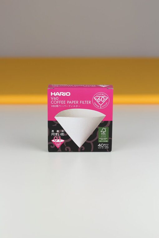 Filtry papierowe do drippera Hario V60-01 40 szt.
