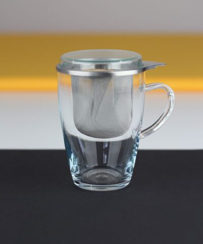 Kubek szklany do parzenia herbaty 0,35l
