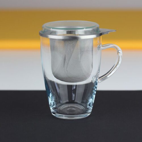 Kubek szklany do parzenia herbaty 0,35l