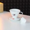 Dripper do kawy Hario V60-01 ceramiczny biały