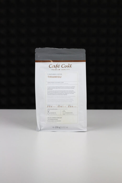 Kawa Cafe Cult Premium Tiramisu 250g w ziarnach