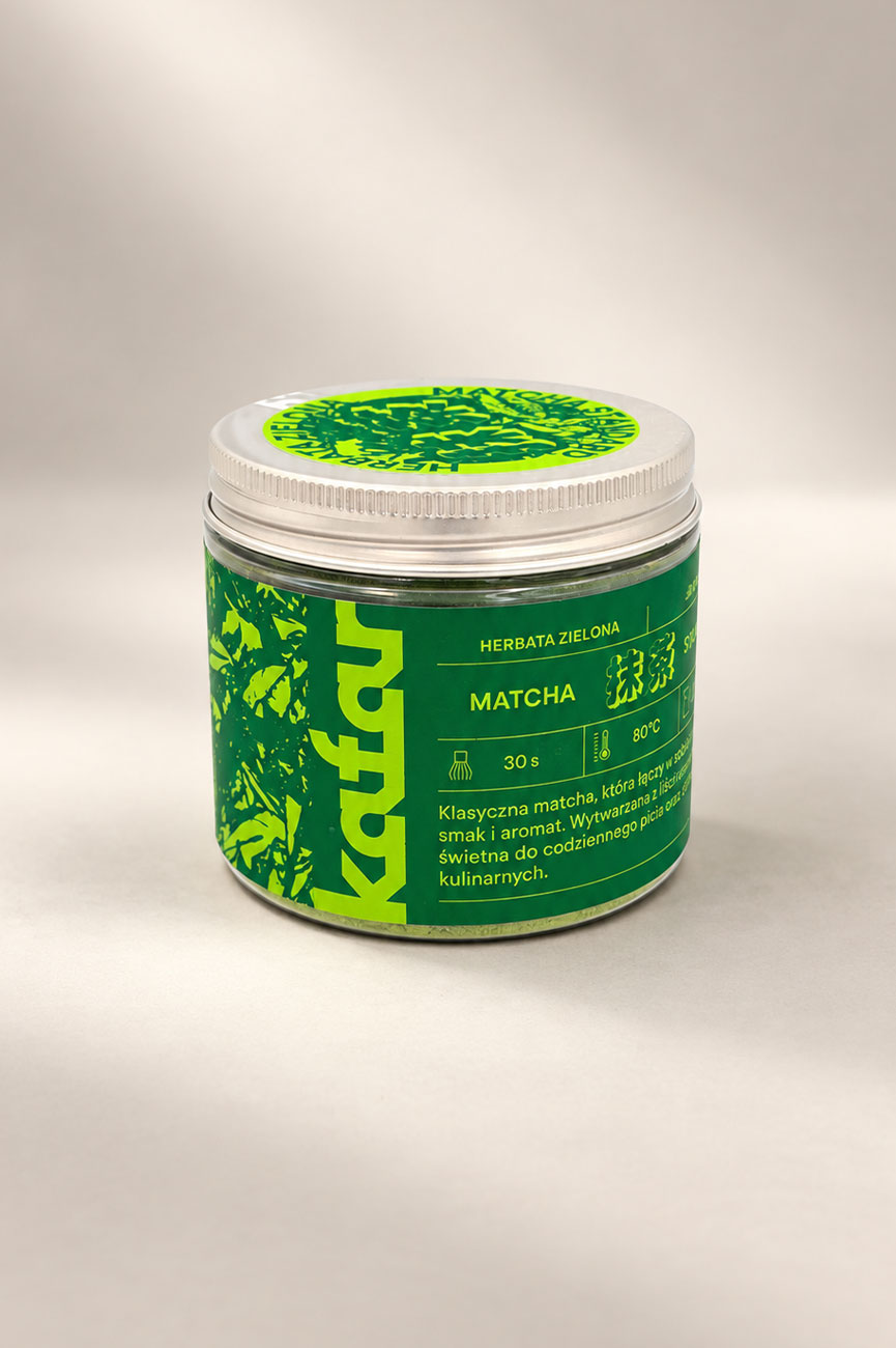 Herbata Kafar Matcha Standard 50g – klasyczna japońska matcha z Uji do picia i kulinarnych inspiracji