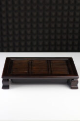 Stolik herbaciany bambusowy Shijia 37x26x7cm – tea table z tacką ociekową