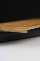 Stolik herbaciany długi z bambusem 40x15x3cm – kamionkowa taca do herbaty