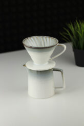 Zestaw do kawy Nelio 450ml – porcelanowy drip do slow coffee i ręcznego parzenia